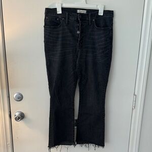 Madewell Black Cali Demi-boot jeans size 32